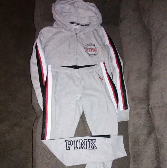 PINK Victoria's Secret Tops - PINK Outfit Sweatsuit Sweatshirt Pants